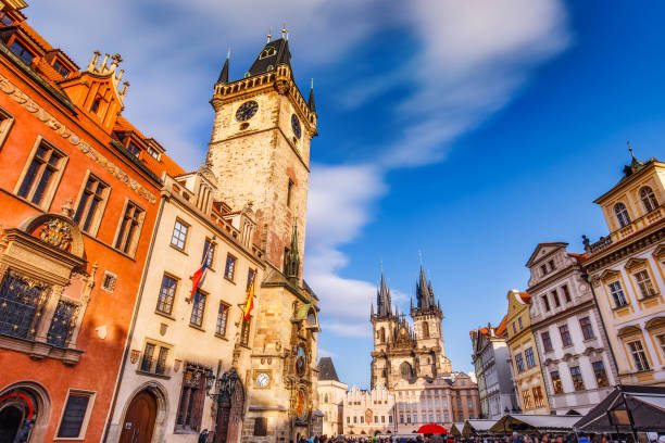 istock Scenic view on Old Town Hall Tower in Prague. 1088123966
