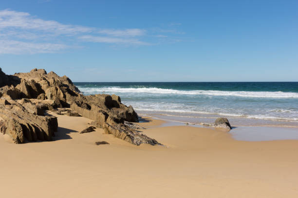 istock Seashore with Both Naturally Smooth and Rocky Surfaces 1088125578