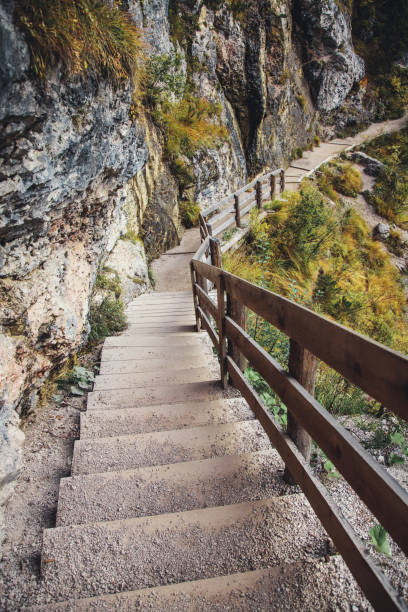 istock PathWay by the Mountain Alpine Lake Lago di Braies 1088140190