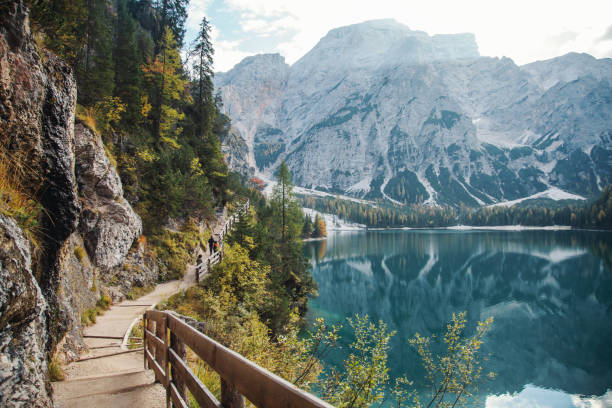 istock PathWay by the Mountain Alpine Lake Lago di Braies 1088140376