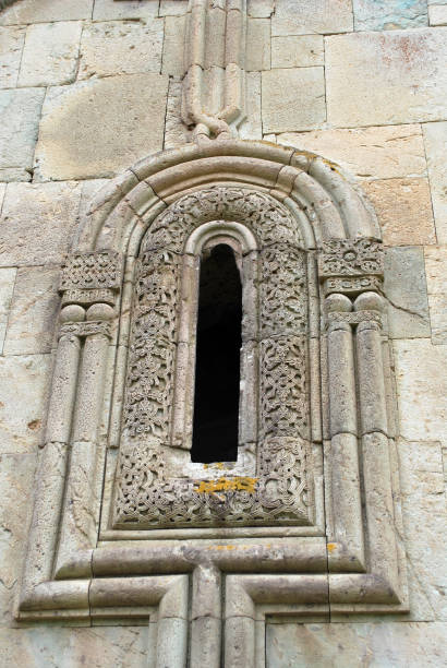 istock An old decorated window in the ancient monastery in Dmanisi, Georgia 1088146564