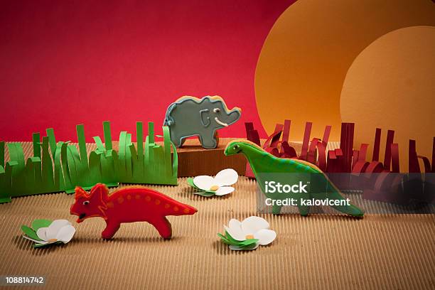 Gingerbread Dinos Stock Photo - Download Image Now - Adult, Bread, Candy