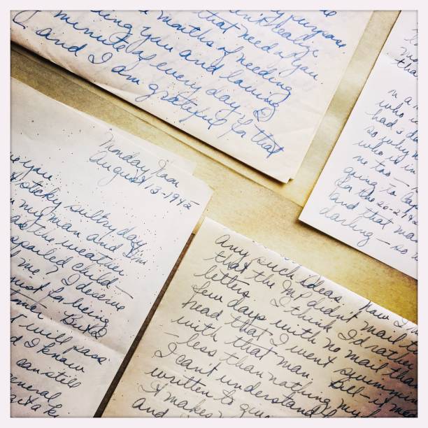 istock Old Love Letters from WW II ERA 1088151420