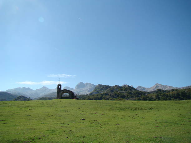 istock Well with tower on the mountain. 1088151566
