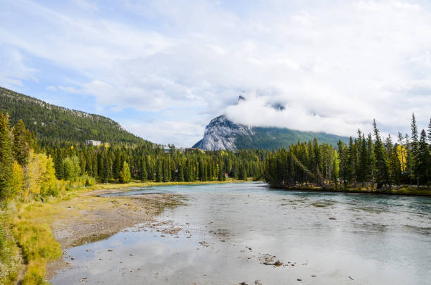 istock Bow River and Mount Rundle covered with clouds, Banff, Canadian Rockies, Alberta, Canada 1088157908