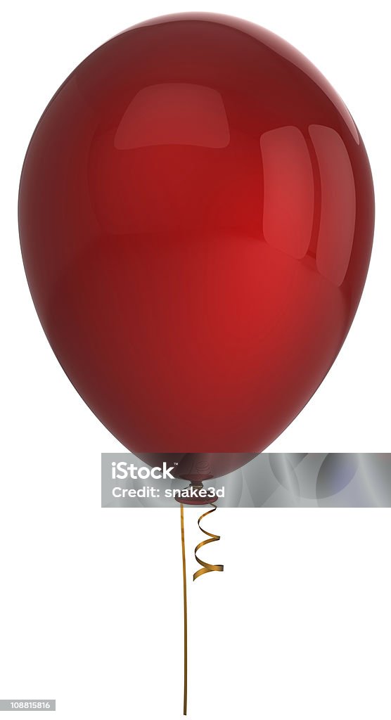 Red balão de hélio clássico (Hi-Res - Foto de stock de Alegria royalty-free