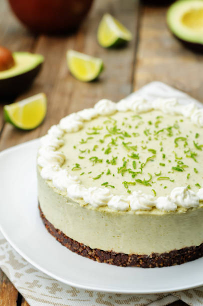 istock avocado lime cheesecake on a wood background 1088158200