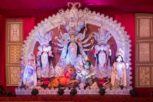 istock A View Of Durga Idiol Under Decorative Lighting 1088159546