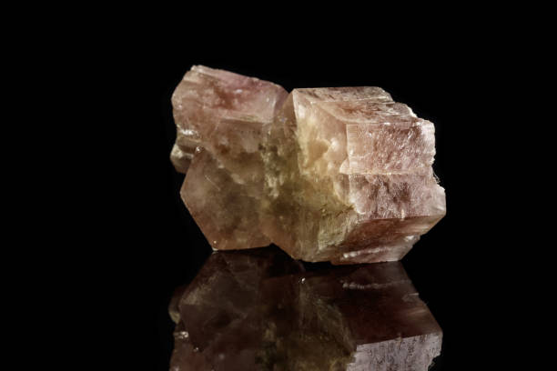 istock Macro mineral stone Aragonite on a black background 1088161316