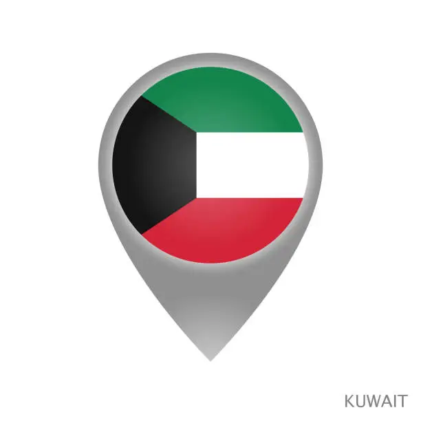 Vector illustration of Kuwait point