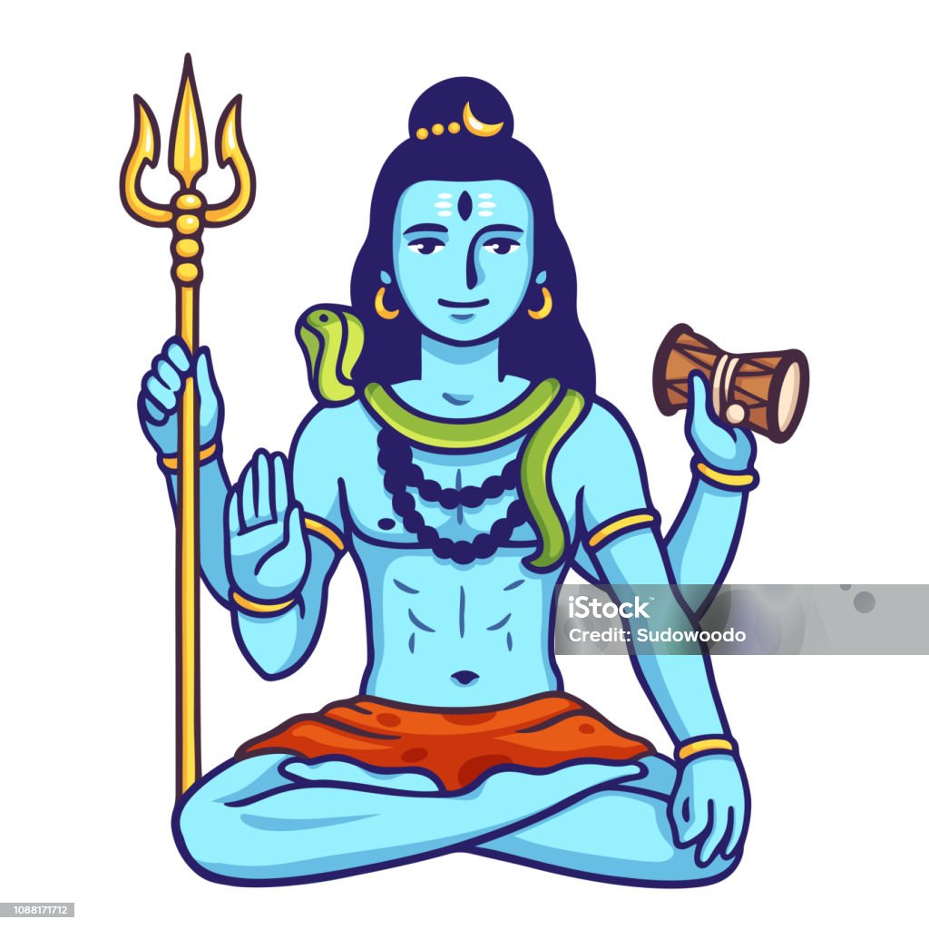 Lord Shiva Illustration Stock Illustration - Download Image Now - Shiva,  Vector, Art - iStock