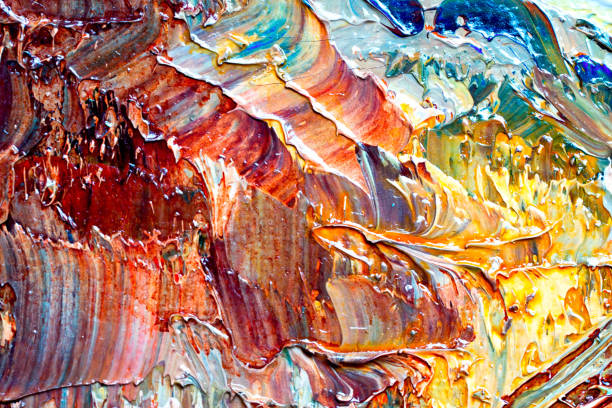 istock abstract oil paint texture on canvas, background. contemporary modern artwork. 1088171752