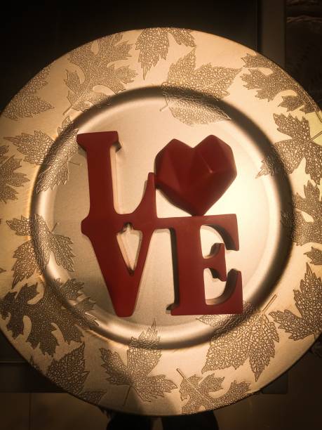 Valentine’s day massage love and red heart