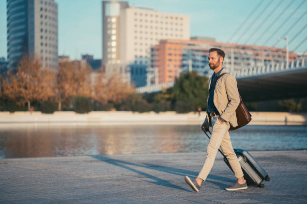 istock Businessman on business trip in Valencia 1088179992