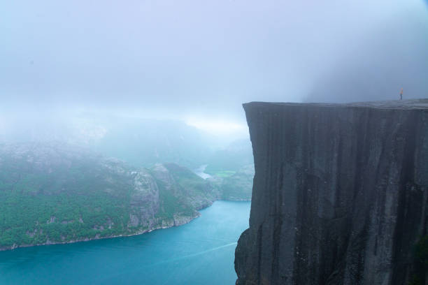Preikestolen on a foggy day