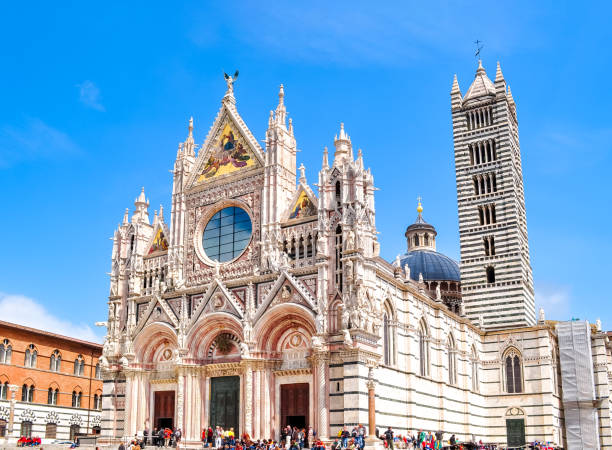 siena cathedral (duomo di siena), italy - provincia di siena foto e immagini stock