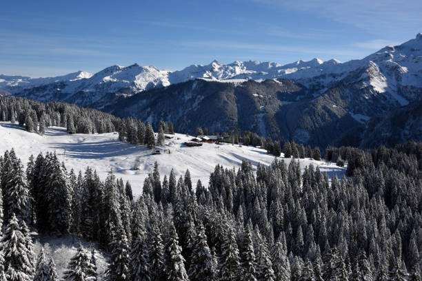 istock Winter Landscape in the Swiss Alps 1088209292