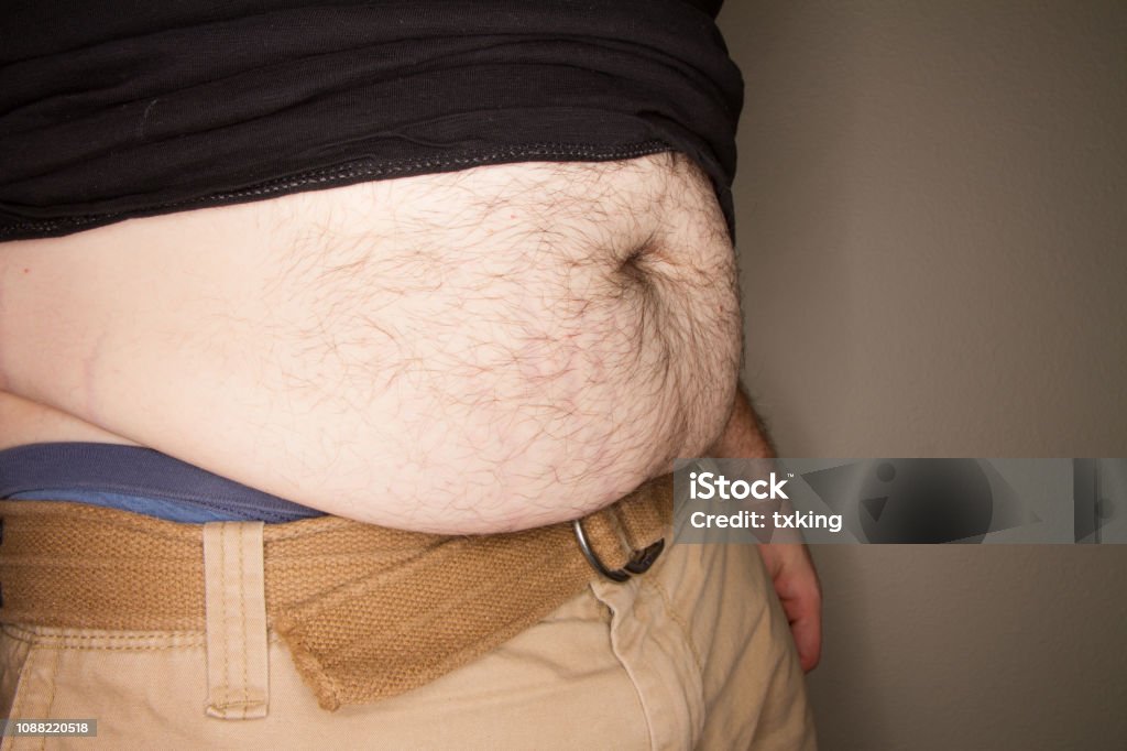 Large Belly Hanging Down Stock Photo - Download Image Now - Men, Abdomen,  Overweight - iStock