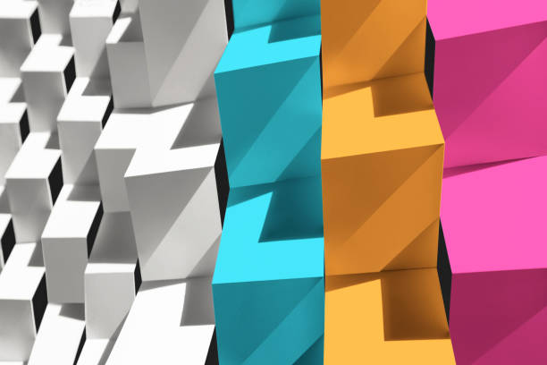 istock Composition with paper folded in geometric shapes 1088220846