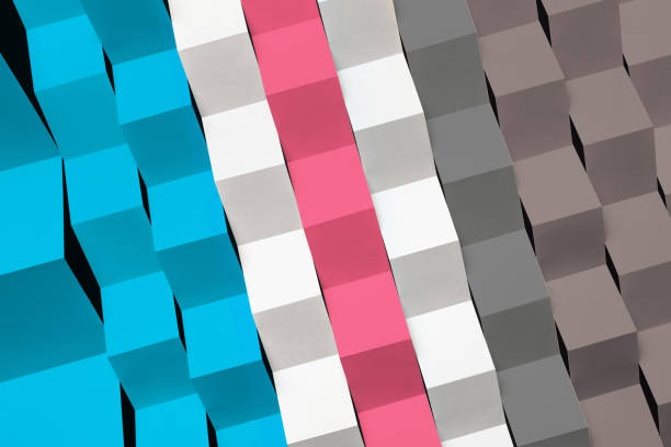 istock Composition with paper folded in geometric shapes 1088220982