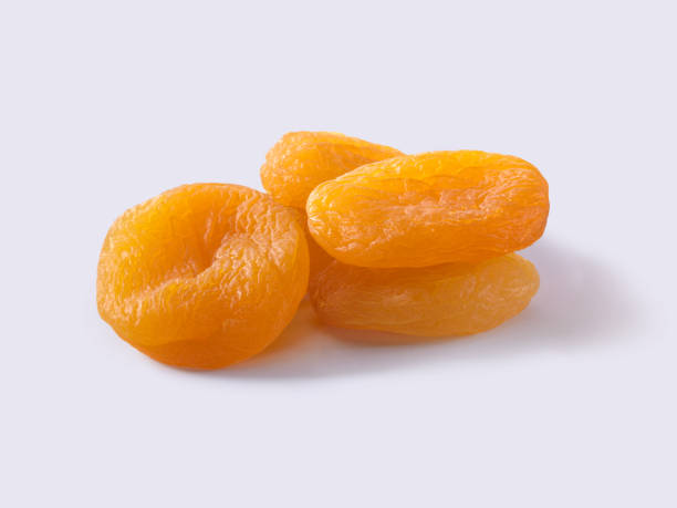 istock Dried Organic Apricot on white background. 1088230746