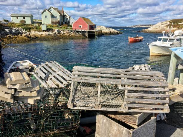 istock Lobster Pots by Peggys Cove, Nova Scotia - Canada 1088232914