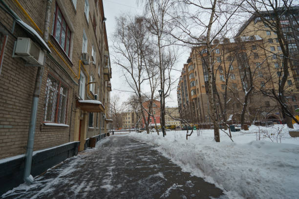 istock Moscow street in the night time 1088234630
