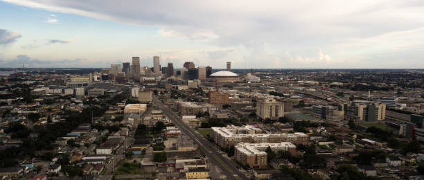 istock The Sun Peaks out through storm clouds lighting downtown New Orleans 1088237834