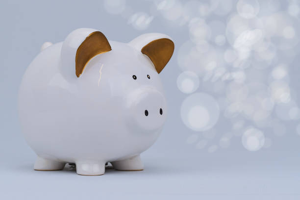 istock Piggy bank white porcelain 1088238272