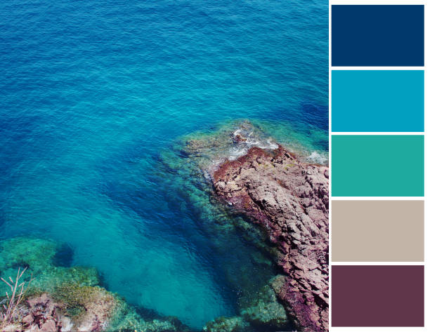 istock Blue sea color swatch. 1088239670