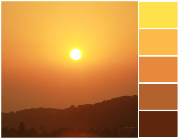istock Gold sunset color palette. 1088239828