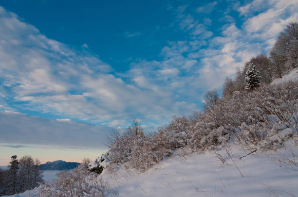 istock Mountain winter, Christmas landscape 1088240322