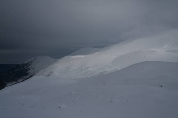 istock Mountain winter,  landscape storm 1088241436