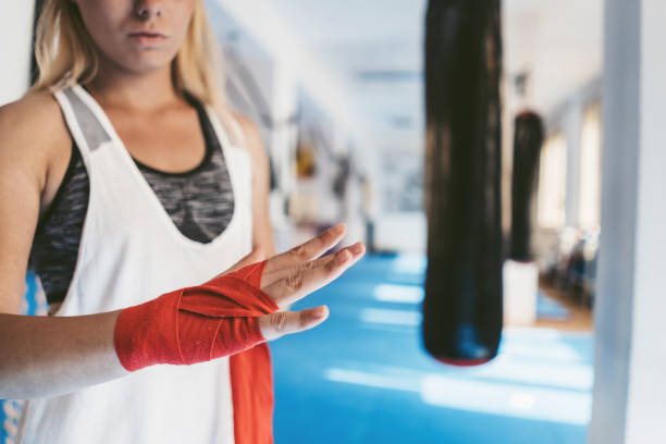 istock Tying up sports glove 1088247580