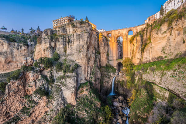 Sunset view of Ronda Spain