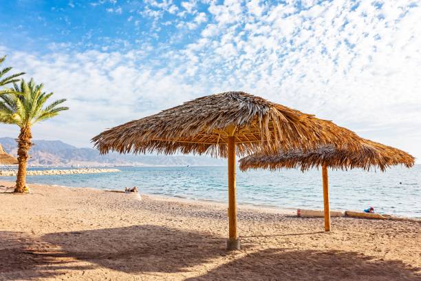 istock Eilat sand beach over Red Sea. 1088252880