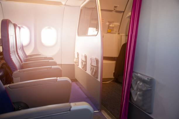 istock First row of seats in a passenger plane 1088253476