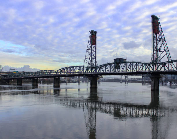 istock Portland Oregon's Broadway Bridge at sunset 1088256592