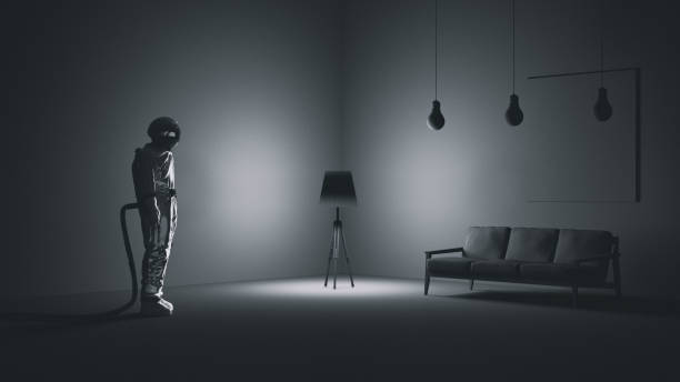 istock Astronaut in a dark room 1088262784
