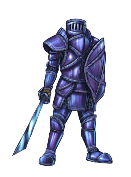 istock Concept Art Fantasy Illustration of Warrior Knight in Full Armor 1088263852