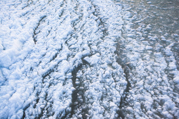 ice on the surface of the cold sea, background texture