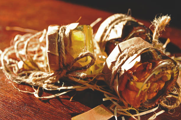 istock small jars with honey and nuts, retro toned 1088265892