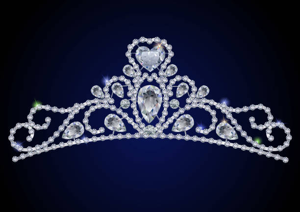 ilustraciones, imágenes clip art, dibujos animados e iconos de stock de diadema - miss universe