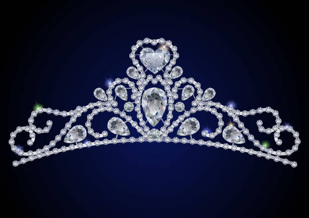 ilustrações, clipart, desenhos animados e ícones de tiara - beauty contest tiara crown wedding