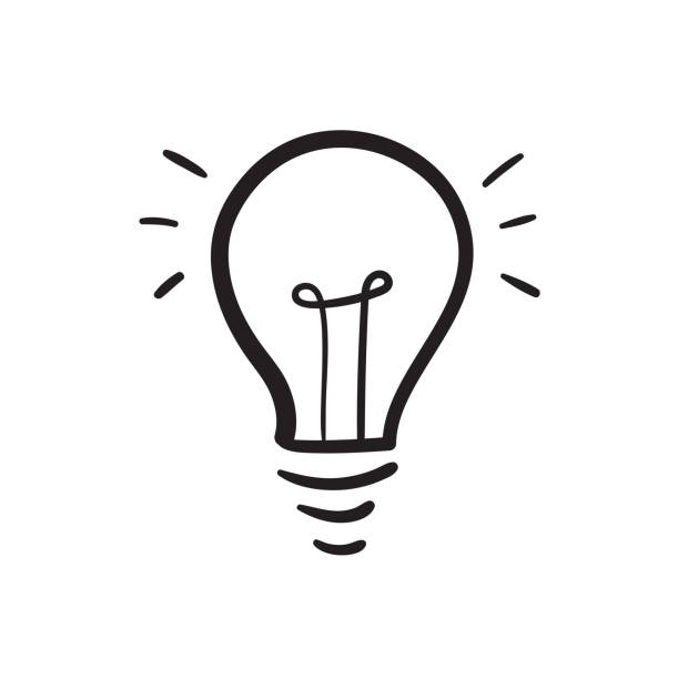 Light Bulb Icon Bulb icon inspiration illustrations stock illustrations