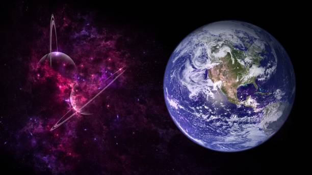 istock Planets and galaxy, cosmos,  physical cosmology, science fiction wallpaper. 1088287836