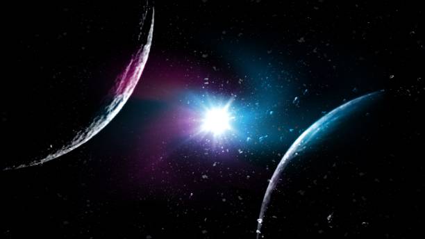 istock Planets and galaxy, cosmos,  physical cosmology, science fiction wallpaper. 1088287874