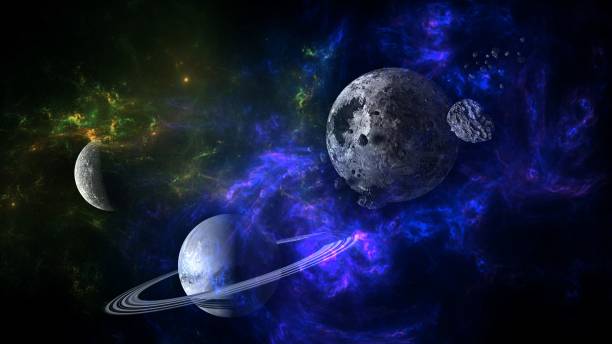 istock Planets and galaxy, cosmos,  physical cosmology, science fiction wallpaper. 1088287898