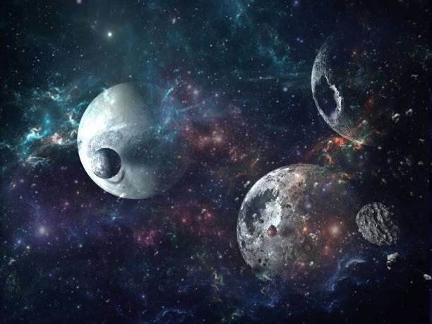 istock Planets and galaxy, cosmos,  physical cosmology, science fiction wallpaper. 1088287948