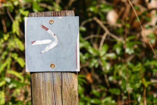 istock Rustic Hiking Trail Arrow Sign 1088299308